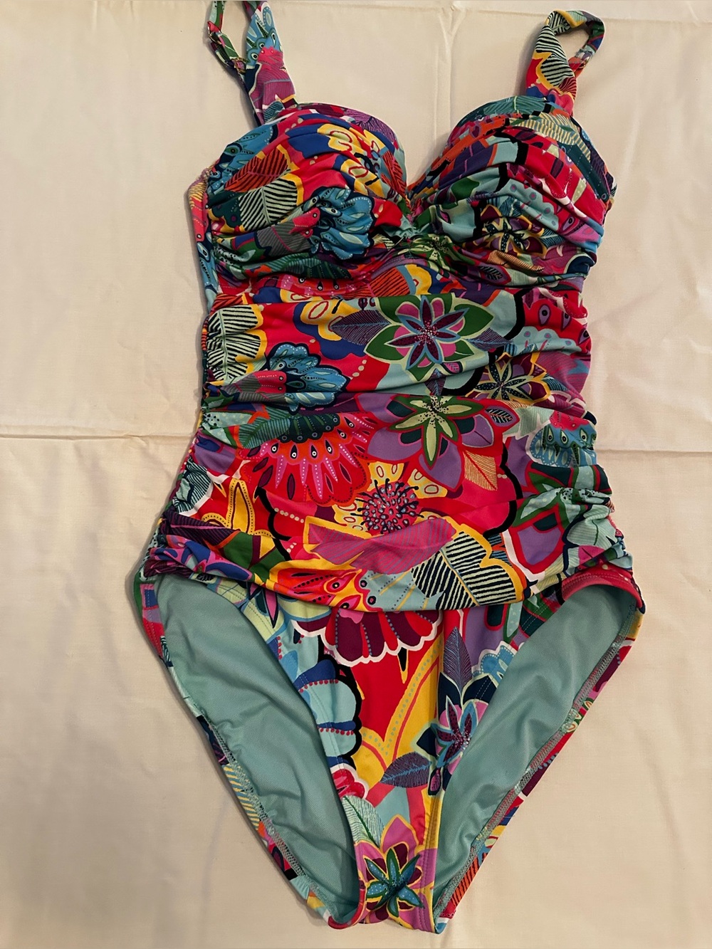 Bleu Rod Beattie Multicoloured One-Piece Swimsuit  with Matching Coverup